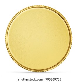 gold coin sign isolated on a white backgrond. 3d illustration - Shutterstock ID 795269785