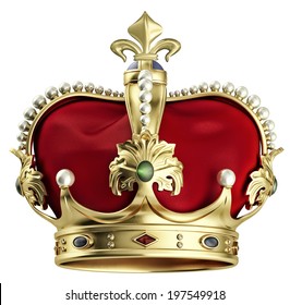 Gold Crown Jewels Stock Illustration 370662467