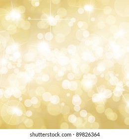 Gold Defocused Lights Background