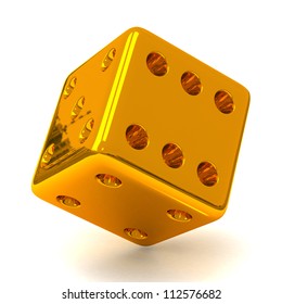 Gold Dice 3d