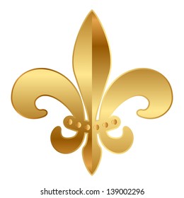 536 Gold fleur de lis isolate Images, Stock Photos & Vectors | Shutterstock