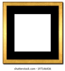 Gold Frame With Black Matt For Your Picture.