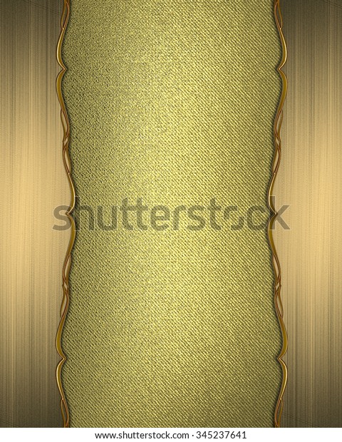 Gold Frame Element Design Template Design Stock Illustration 345237641 ...