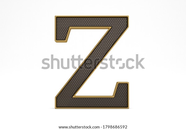 Gold Frame Luxury Alphabet Isolated On Stock Illustration 1798686592 ...