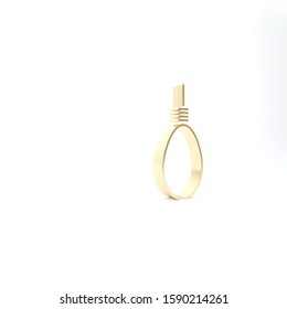 Gold Gallows Rope Loop Hanging Icon Stock Illustration 1590214261 ...