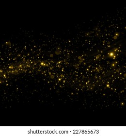 Gold Glittering Sparkle Background