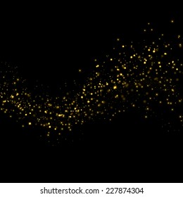 Gold Glittering Sparkle Background