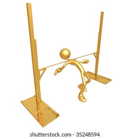 Gold Guy Pole Vault Bar Limbo