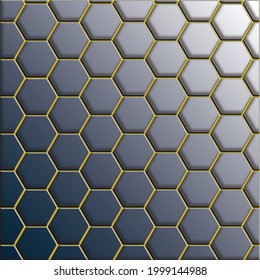 Gold halftone hexagon effect fade gradient ombre black  gray   background  RTS technology Halftone Hex Pattern  Pop art illustration  Retro Tech Wallpaper