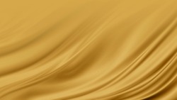Gold Luxury Fabric Background With Copy Space