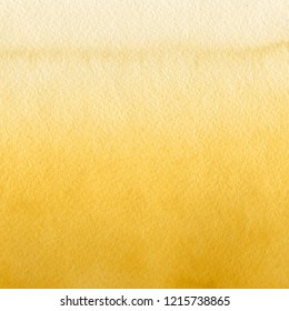 Gold Luxury Ink And Watercolor Textures On White Paper Background. Paint Leaks And Ombre Effects. Hand Painted Abstract Image.