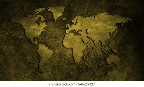 Gold Map Stock Illustration 544269337 | Shutterstock