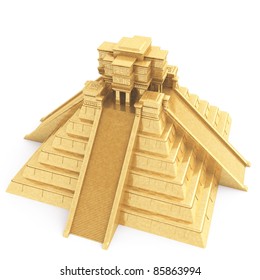 Gold Mayan Temple