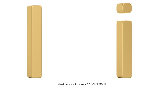 Gold Metal Alphabet Isolated On White Stock Illustration 1172058391 ...