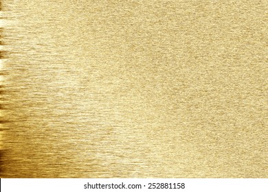 Gold Metallic Background, Golden Foil, Fabric Texture, Bright Festive Background 