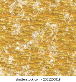 Gold Metallic Handmade Rice Paper Texture. Seamless Washi Sheet Background With Golden Metal Flakes. For Modern Wedding Texture, Elegant Stationery And Minimal Japanese Style Design Blur Elements