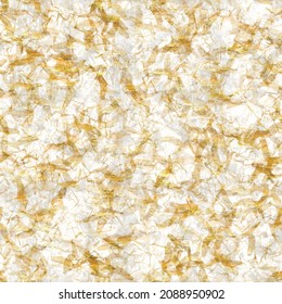 Gold Metallic Handmade Rice Paper Texture. Seamless Washi Sheet Background With Golden Metal Flakes. For Modern Wedding Texture, Elegant Stationery And Minimal Japanese Style Design Blur Elements