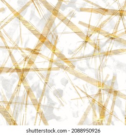 Gold Metallic Handmade Rice Paper Texture. Seamless Washi Sheet Background With Blur Golden Metal Flakes. For Modern Wedding Texture, Elegant Stationery And Minimal Japanese Style Design Elements.