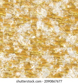 Gold Metallic Handmade Rice Paper Texture. Seamless Washi Sheet Background With Golden Metal Flakes. For Modern Wedding Texture, Elegant Stationery And Minimal Japanese Style Design Blur Elements