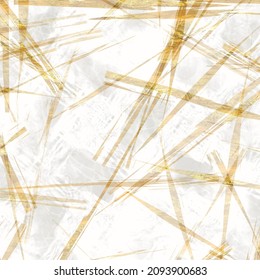 Gold Metallic Handmade Rice Paper Texture. Seamless Washi Sheet Background With Blur Golden Metal Flakes. For Modern Wedding Texture, Elegant Stationery And Minimal Japanese Style Design Elements.