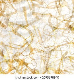 Gold Metallic Handmade Rice Paper Texture. Seamless Washi Sheet Background With Golden Blur Metal Flakes. For Modern Wedding Texture, Elegant Stationery And Minimal Japanese Style Design Elements.