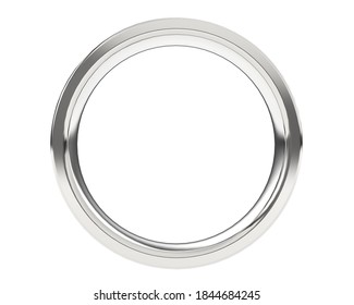 Gold Ring Isolated On White Background. 3d Rendering - Illustration