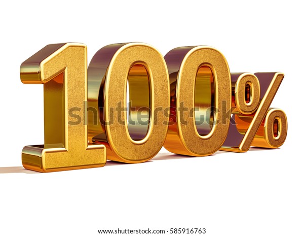 Gold Sale 100 Golden Percent Off Stock Illustration 585916763 ...