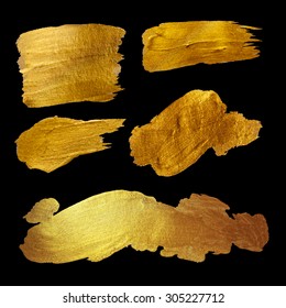 Gold Shining Foil Paint Stain Hand Drawn Illustration - Powered by Shutterstock - Get 15% off with code: PIKWIZARD15