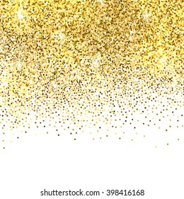 Gold Sparkles On White Background Gold Stock Illustration 398416168 ...