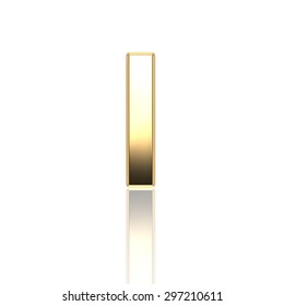 Gold text rendering on White background