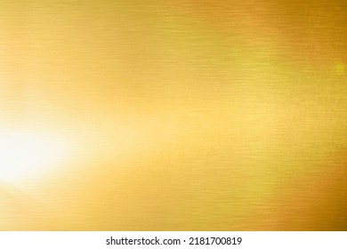 Gold Texture Background With Yellow Metallic Foil Luxury Shiny Shine Glitter Sparkle Of Bright Light Reflection. Metal Bronze Golden Surface, Celebration, Banner, Wallpaper, Design. 