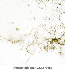 Gold Water Color Grunge. Gold Ink Paint. Grain Alcohol Ink Grunge. Bright Oriental Background. Foil Glitter Background. Water Color Background. Fluid White Glitter. Gold Modern Luxury Template.