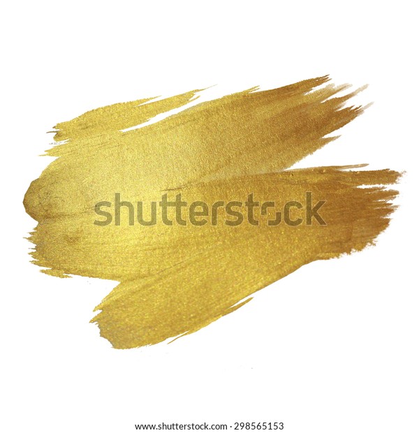 金色の水彩テクスチャーペイントのステイン抽象的イラスト ブラシストロークを輝かせ デザインプロジェクトに最適 のイラスト素材