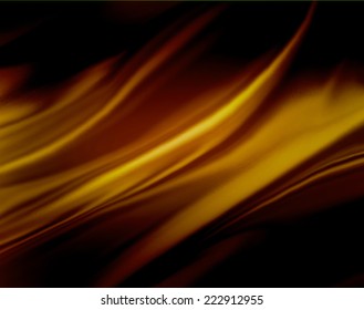 Gold Wavy Background Color Splash On Black Background, Elegant Classy Design