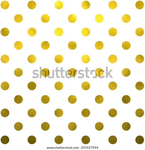 スイスのドットテクスチャデジタル紙の背景に金色の白いポルカのドットパターン のイラスト素材