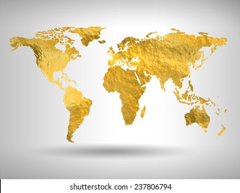 World Map Gold Images Stock Photos Vectors Shutterstock