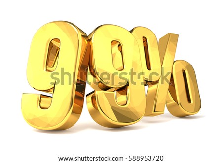 golden 99% 3d render