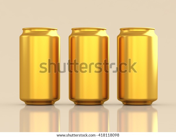 Download Golden Aluminum Can Packaging Drink Alcohol Stock Illustration 418118098 Yellowimages Mockups