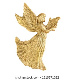 Golden Angel Isolated On White Background Stock Illustration 1515571322 ...