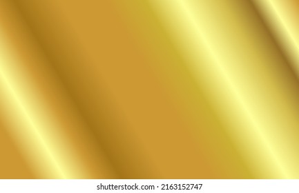 Golden Background. Horizontal Template For The Design. The Metallic Background Is Shiny And Smooth. Luxury Material.