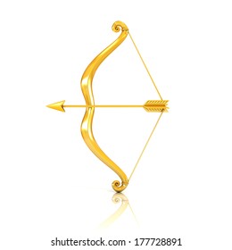 golden bow and arrow
