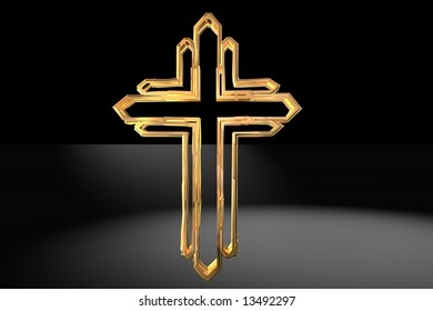 Golden Christian Symbol Stock Illustration 13492297 | Shutterstock