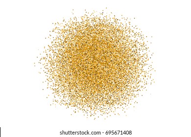 Vector Scattered Golden Confetti Abstract Circle Stock Vector (Royalty ...