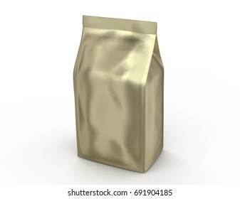 Download Golden Coffee Bean Bag Mockup Blank Stock Illustration 691904185