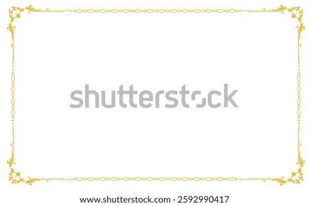 golden decorative frame background vector material