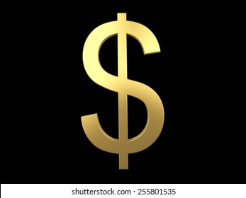 Dollar Sign Black Background Vector Stock Vector (Royalty Free) 748309051