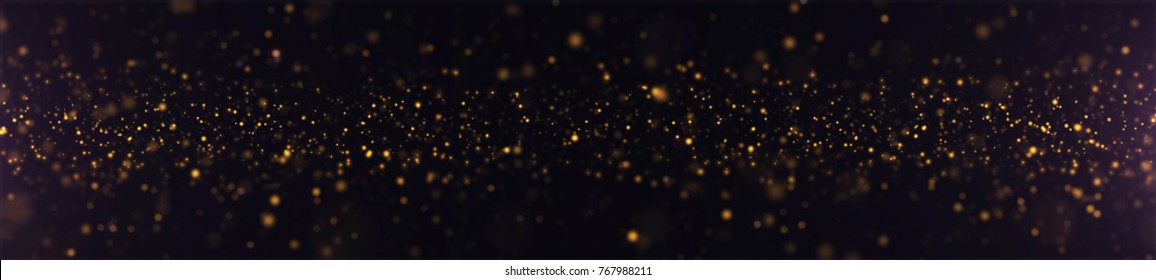 Golden Dust Particles Widescreen
