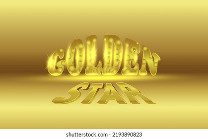 Golden Effect Start Text,Start Show Fancy Text Effect Style