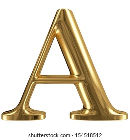 Golden Font Type Letter Uppercase Stock Illustration 154518512 ...