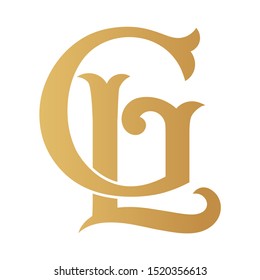 Gl Monogram Images Stock Photos Vectors Shutterstock